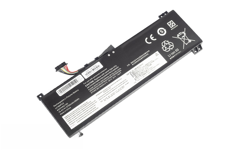 L21M4PC0 L21C4PC0 L21D4PC0 L21L4PC0 Battery for Lenovo Legion 5 15IAH7 15ARH7 (15.4V 58Wh 4-Cell Li-Poly) – Front view top 45° angle