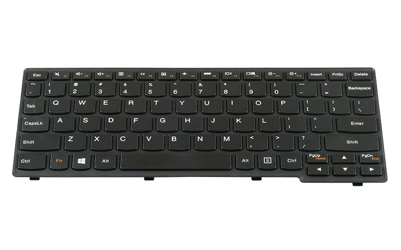 Lenovo IdeaPad Flex 10 Keyboard – Front view – keys & layout