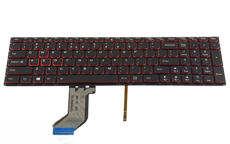 Lenovo IdeaPad Y700-15isk Keyboard – Front view – keys & layout