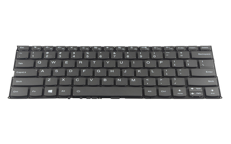 Lenovo IdeaPad Yoga 530-14IKB Type 81EK Keyboard - [Delete] button on top-right corner – Front view – keys & layout