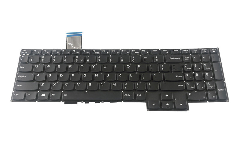 Lenovo Legion 5 15ARH05H 5-17IMH05H Gaming 3 15ARH05 3-15IMH05 Keyboard (Non-Backlit) – Front view – keys & layout