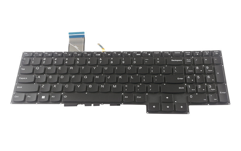 Lenovo Legion 5 15ARH05H 5-17IMH05H IdeaPad Gaming 3 15ARH05 3-15IMH05 Keyboard (with backlit keys) – Front view – keys & layout