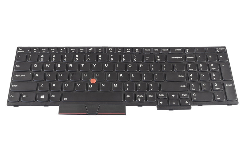 Lenovo ThinkPad P15s Gen 1 P15s Gen 2 T15 T15 Gen 2 Keyboard (with center track point and backlit keys) – Front view – keys & layout