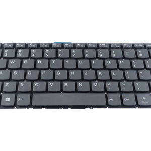 Lenovo YOGA 520-14ikb Keyboard - Grey Colour - No Backlit Keys - No Top Frame - [Delete] Button at Top-Right Corner – Front view – keys & layout