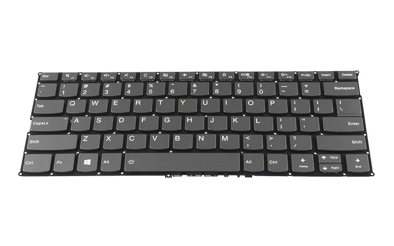 Lenovo Yoga 720-13IKB Keyboard (with backlit keys) – Front view – keys & layout