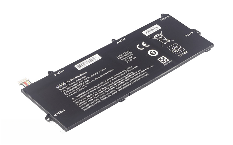 LG04XL HSTNN-IB8S L32654-005 Battery for Pavilion 15-cs1068tx 15-cs1069tx 15-cs1071tx (14.8V 61WH 4-Cell Li-Poly) – Front view top 45° angle
