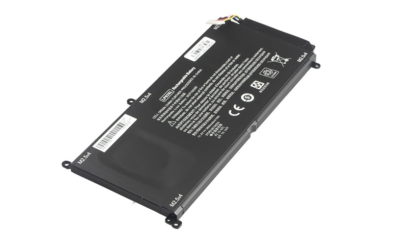 LP03XL 804072-241 807211-121 HSTNN-DB6X Battery for HP Envy M6-p113dx 15-ae015tx 15-ae121tx 14-j103tx (11.4V 41Wh 3-Cell Li-Polymer) – Front view top 45° angle