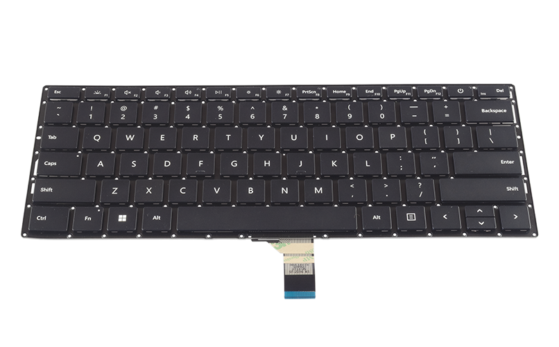 Microsoft Surface Laptop 4 - 13.5" Keyboard (Black Colour) – Front view – keys & layout