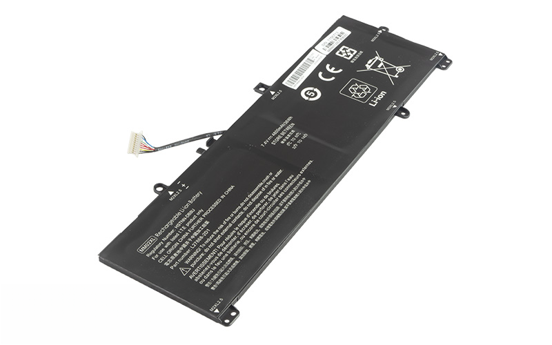 MM02XL HSTNN-IB8Q L27868-1C1 L28076-005 Battery for HP Pavilion 13-AN0047TU 13-AN0009TU (7.4V 36Wh 2-Cell Li-Polymer) – Front view top 45° angle