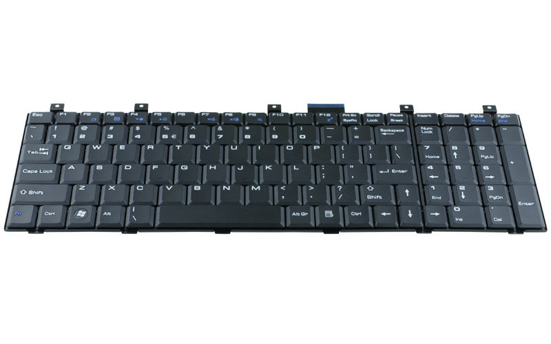 MSI CR500 CR600 CR500X CX500 CX600 MS-1682 MS-1683 Keyboard – Front view – keys & layout