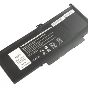 MXV9V Battery for Dell Latitude 13 5300 2-in-1 Latitude 13 7300 (7.6V 55Wh 4-Cell Li-Poly) – Front view top 45° angle