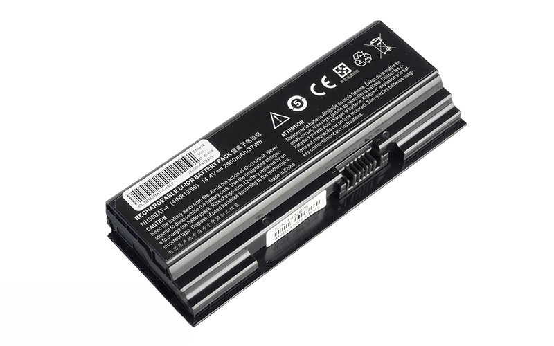 NH50BAT-4 Battery for Gigabyte Aorus (14.4V 37Wh 4-Cell) – Front view top 45° angle