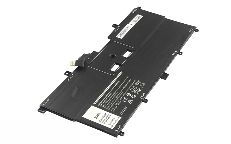 NNF1C HMPFH Battery for Dell XPS 13 9365 (7.6V 24Wh 4-Cell Li-Polymer) – Front view top 45° angle