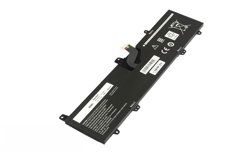 OJV6J 8NWF3 PGYK5 Battery for Dell Inspiron 11-3162 11-3164 11-3168 (7.6V 26Wh 2-Cell Li-Poly) – Front view top 45° angle
