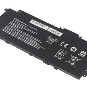 PP03XL HSTNN-DB9X M01118-241 HSTNN-LB8S Battery for HP 14-dk1003dx 15-eh1013AU 14-dv0004TX (11.55V 39Wh 3-Cell Li-Poly) – Front view top 45° angle