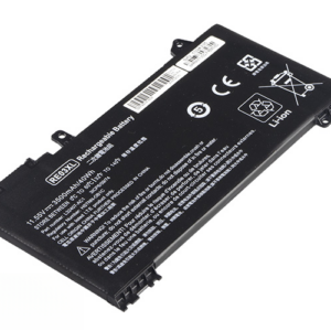 RE03XL HSTNN-DB9A HSTNN-UB7R Battery for HP ProBook 430 G6 440 G6 450 G6 455 G6 (11.55V 39Wh 3-Cell Li-Poly)) – Front view top 45° angle