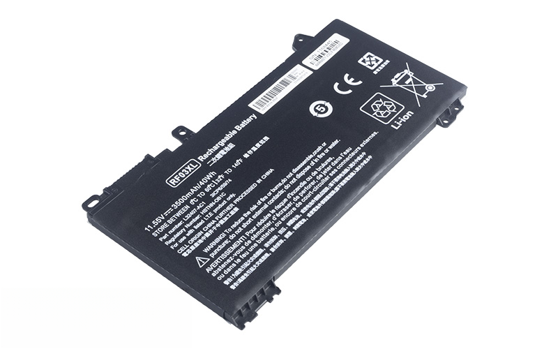 RF03XL L83685-AC1 L84354-005 RF03045XL for HP ProBook 455 G7 Pavilion x360 14 Convertible (11.55V 39Wh 3-Cell Li-Poly) – Front view top 45° angle