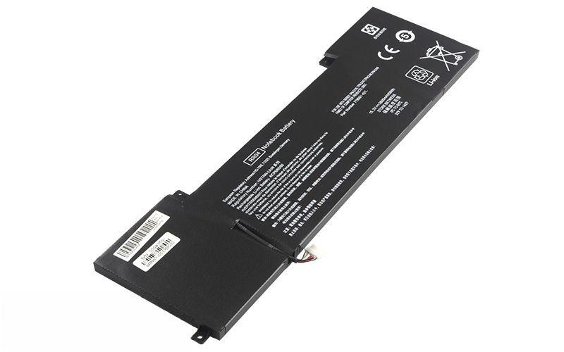 RR04 778951-421 HSTNN-LB6N 778978-005 Battery for HP Omen 15-5014tx 15-5250nx 15-5114tx 15-5001ns (15.2V 52Wh 4-Cell Li-Poly) – Front view top 45° angle