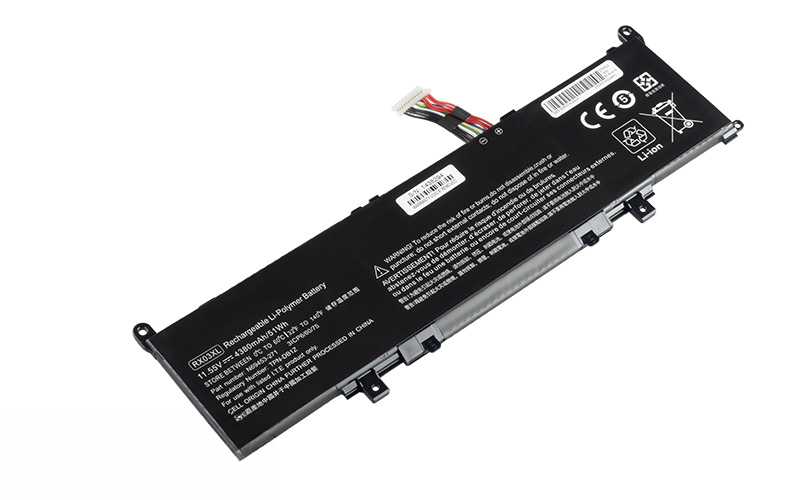 RX03XL RX03048XL HSTNN-WB0H N70706-005 Battery for HP EliteBook 640 645 660 G11 ProBook 440 460 465 G11 (11.55V 51WH 3-Cell Li-Poly) – Front view top 45° angle