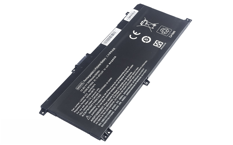 SA04XL HSTNN-OB1F L43248-541 L43267-005 Battery for HP Envy X360 15-DR 15-DS (14.8V 50Wh 4-Cell Li-Poly) – Front view top 45° angle