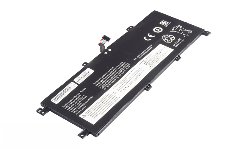 SB10T83119 L18C4P90 L18M4P90 Battery for Lenovo ThinkPad L13 Gen 2 (15.2V 44Wh 4-Cell Li-Poly) – Front view top 45° angle