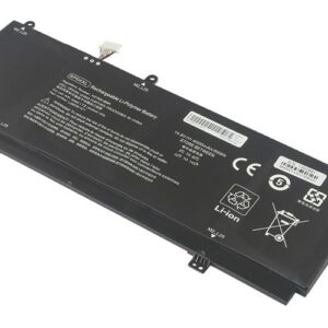 SP04XL HSTNN-IB8R HSTNN-OB1B Battery for HP Spectre x360 Convertible 13-ap0003tu 13-ap0023dx (14.8V 59Wh 4-Cell Li-Poly) – Front view top 45° angle