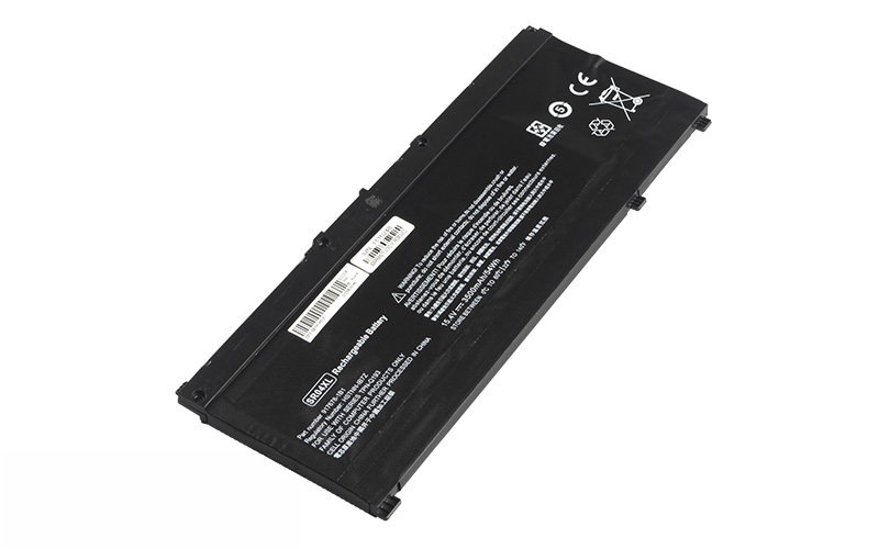 SR03XL SR04XL 917724-855 HSTNN-DB7W Battery for HP Pavilion 15-CE015DX OMEN 15-CE007TX 15-CE509TX (15.4V 54Wh 4-Cell Li-Polymer) – Front view top 45° angle