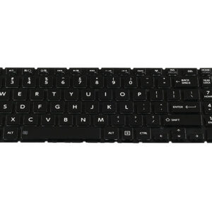 Toshiba Satellite L50-b Keyboard (with small [Enter] key) – Front view – keys & layout