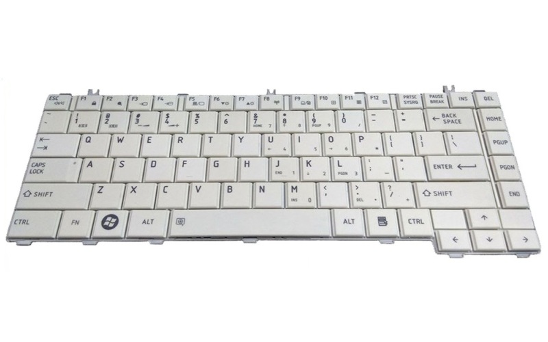 Toshiba Satellite L735 L735D Keyboard – Front view – keys & layout