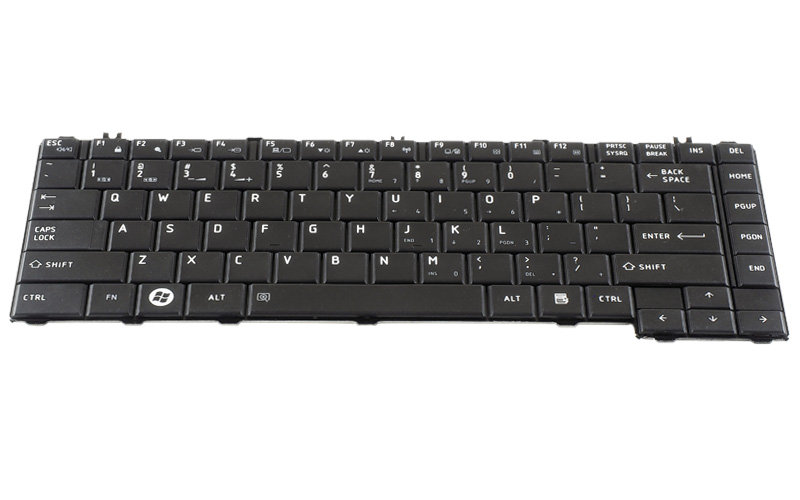 Toshiba Satellite L735 L735D Keyboard – Front view – keys & layout