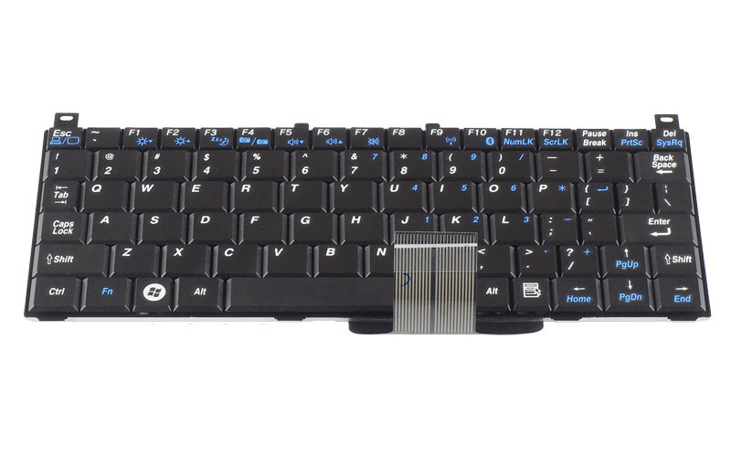 Toshiba Satellite Mini NB100 NB105 Keyboard (P/N: SG-30001-XUA 6037B0035601) – Front view – keys & layout