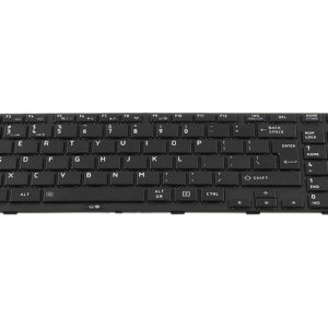 Toshiba Satellite R850 keyboard – Front view – keys & layout