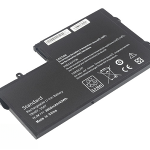 TRHFF 0PD19 1V2F6 battery for DELL Inspiron 15 (5547) 15 (5548) Latitude 3450 3550 (11.1V 42Wh 3-Cell Li-Poly) – Front view top 45° angle