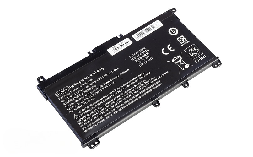 UG04XL UG04046XL HSTNN-IB9B L71607-005 Battery for HP 245 G7 G8 240 G8 (15.2V 36Wh 4-Cell Li-Poly) – Front view top 45° angle