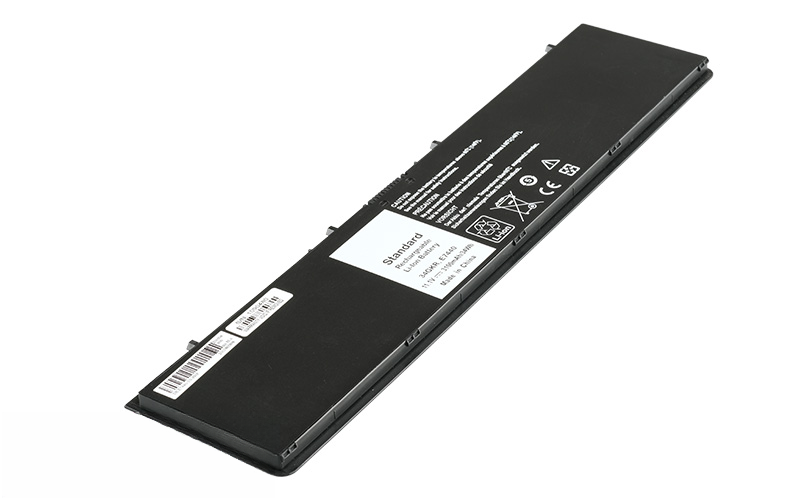 V8XN3 34GKR G0G2M PFXCR T19VW Battery for Dell Latitude E7440 E7450 (11.1V 38Wh 3-Cell Li-Poly) – Front view top 45° angle