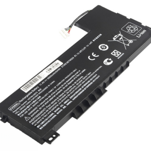 VV09XL 808398-2C1 808452-001 HSTNN-DB7D Battery for HP ZBook 15 G3 15 G4 (11.4V 52Wh 3-Cell Li-Poly) – Front view top 45° angle