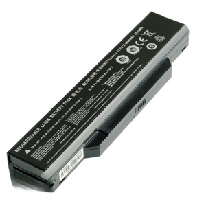 W130HUBAT-6 Battery for Proline W25CEW Clevo W255CEW (11.1V 62Wh 6-Cell) – Front view top 45° angle
