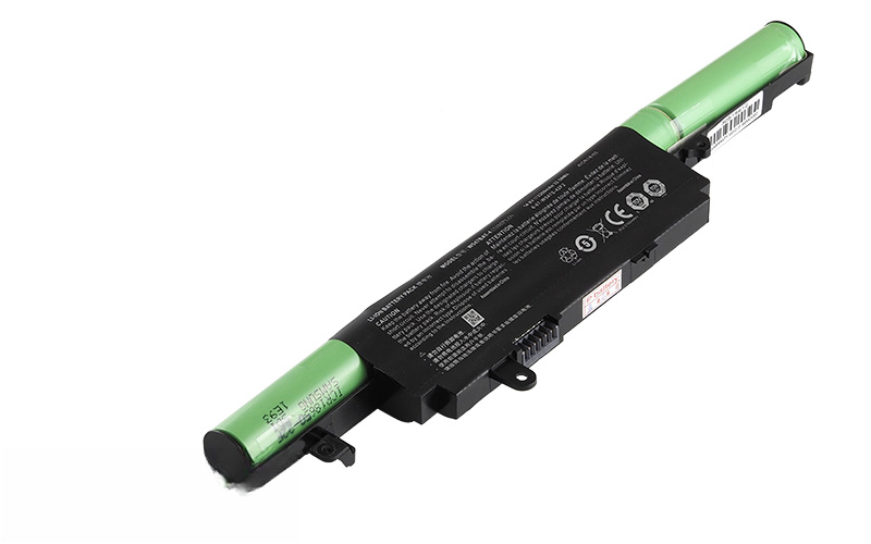 W547BAT-4 6-87-W547S-4UF1 battery for Clevo W547 P55W P55W-V4 – Front view top 45° angle