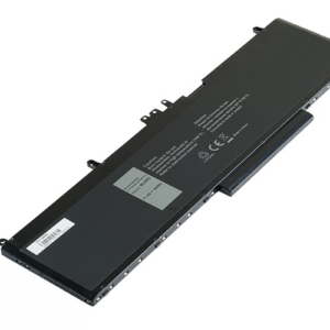 WJ5R2 4F5YV Battery for Dell Latitude E5570 Precision 3510 (11.4V 63Wh 6-Cell Li-Poly) – Front view top 45° angle