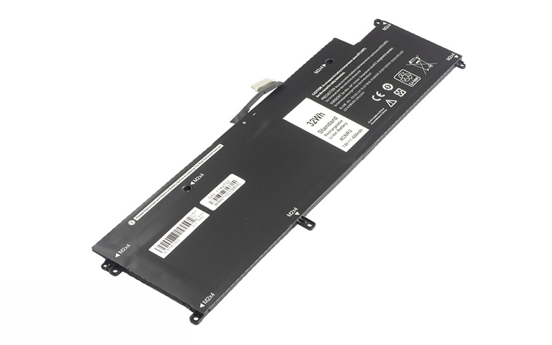 XCNR3 WY7CG Battery for Dell Latitude 13 7370 E7370 – Front view top 45° angle
