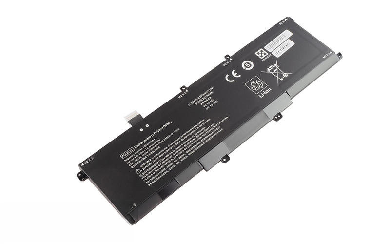 ZG04XL ZG06XL Battery for HP ZBook Studio G5 EliteBook 1050 G1 (11.55V 72Wh 6-Cell Li-Poly) – Front view top 45° angle