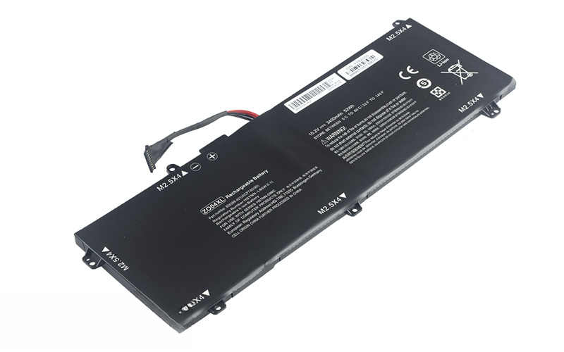 ZO04XL HSTNN-LB6W HSTNN-C88C 808450-001 Battery for HP ZBook Studio G3 Series (15.2V 52Wh 4-Cell Li-Poly) – Front view top 45° angle